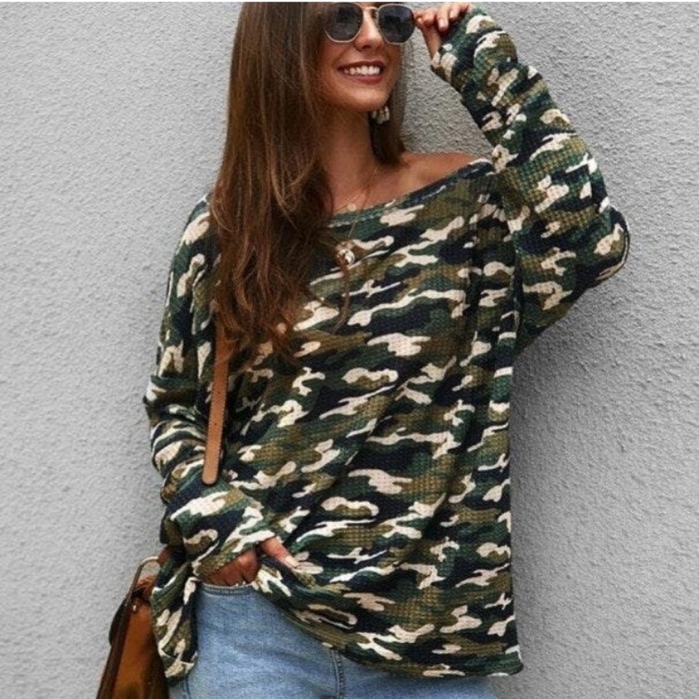 Camo long sleeve shirt